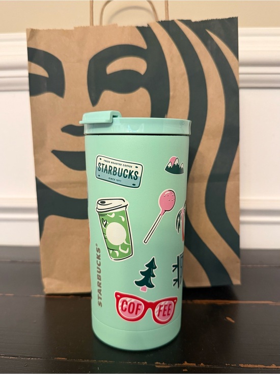 Starbucks Other - Starbucks 2026 Road
Trip Stainless Steel Mint Green Sticker Travel Mug 16oz NWT!